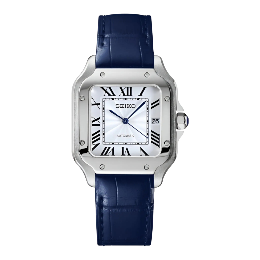 Santeiko | White Blue Leather