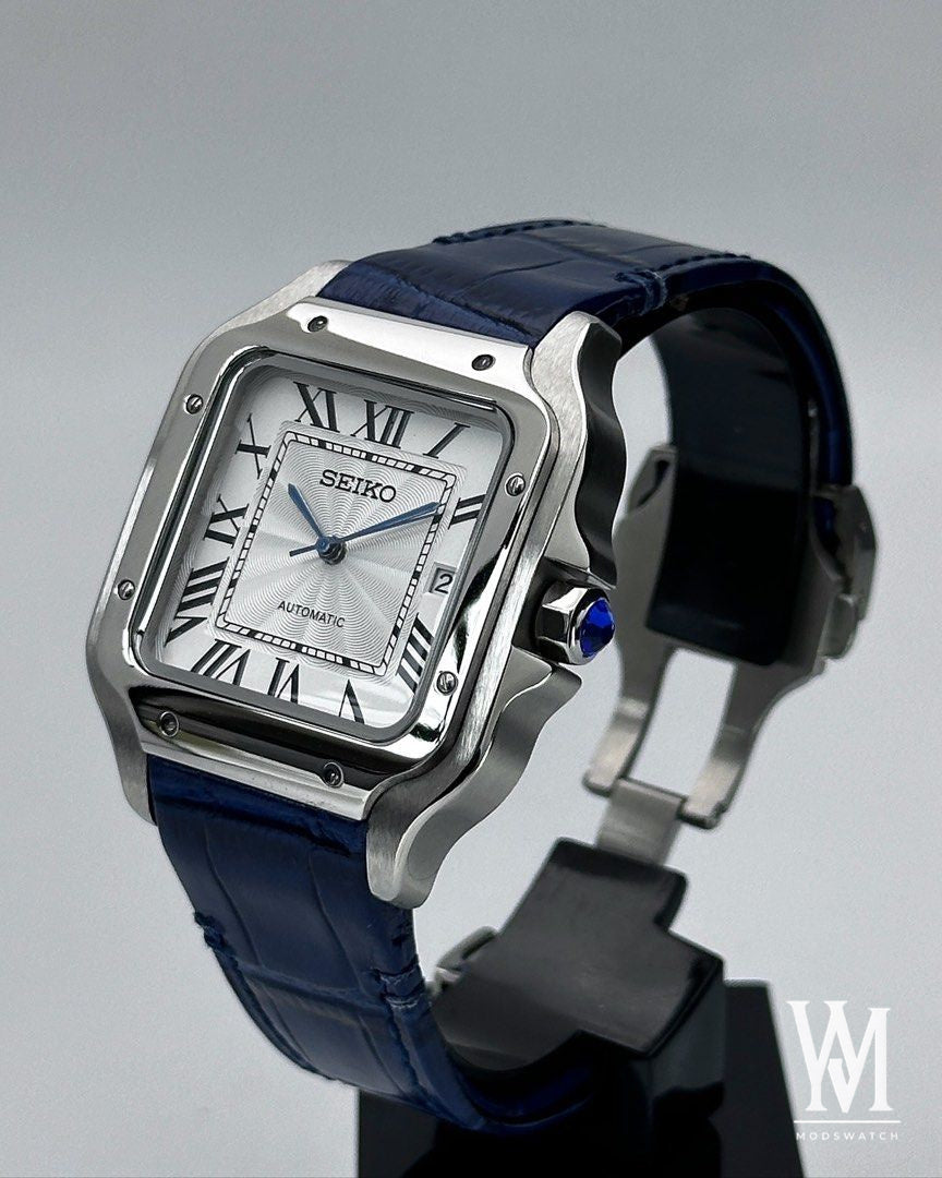 Santeiko | White Blue Leather
