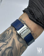 Santeiko | White Blue Leather