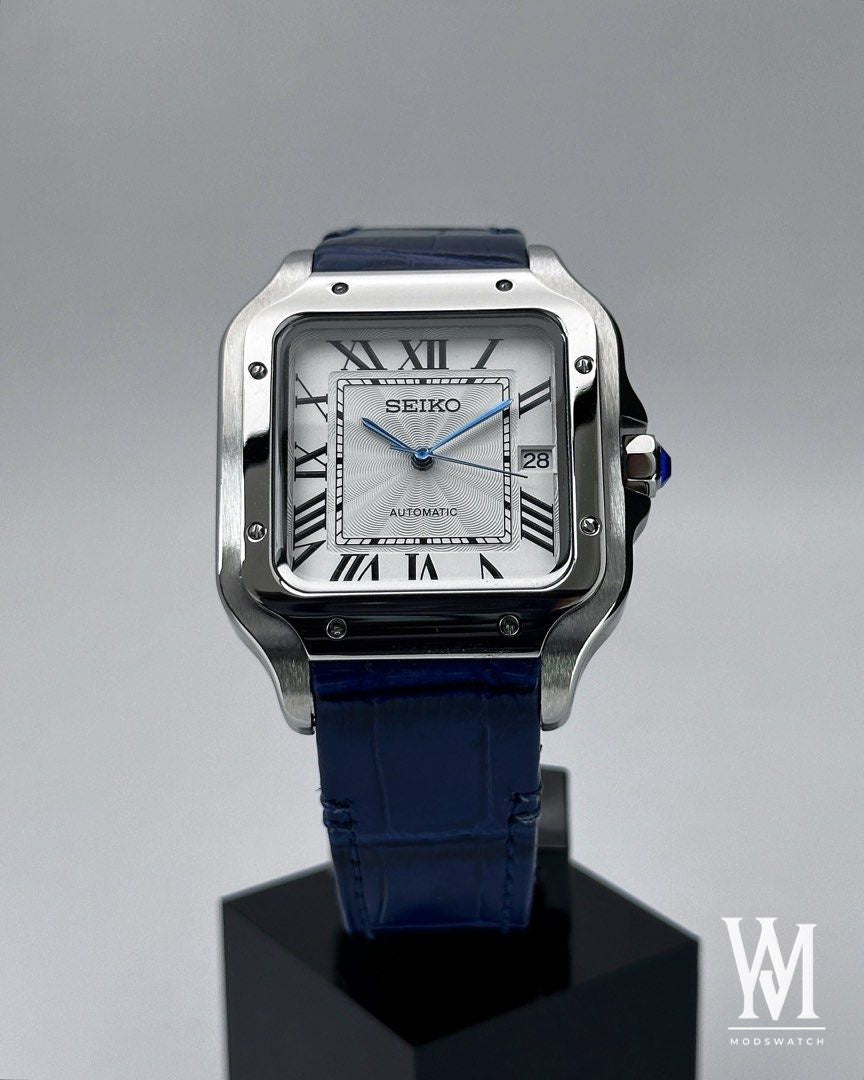 Santeiko | White Blue Leather